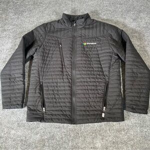 Google‎ Chromebook Employee Puffer Jacket Men’s Medium Black Embroidered Logo
